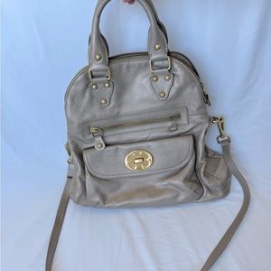 Emma Fox Leather Foldover Crossbody/Tote Purse